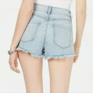 Rewash Shorts Frayed Cutoffs High-Rise Denim Light Blue 28